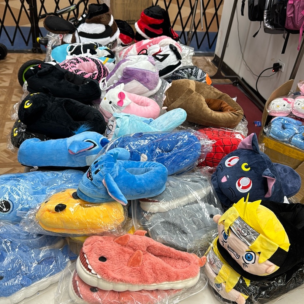 Fluffy slippers